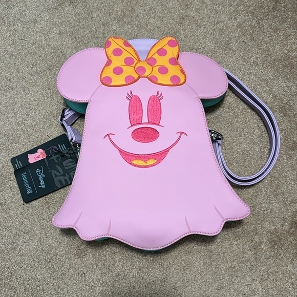 Loungefly Handbags - Disney loungefly Mickey and Minnie ghost cross body bag